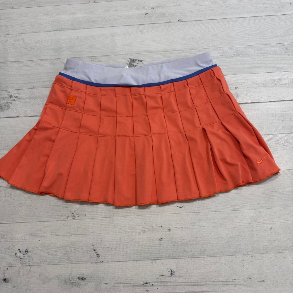 NIKE Fit Dry Pleated Tennis Skort Salmon Coral Pink Golf Athletic women's small
